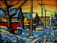 East of 14 Street 14 x 18 Oil